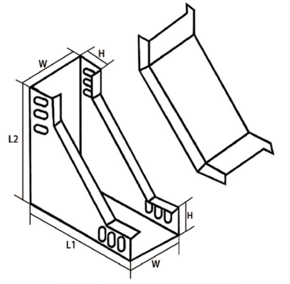 Vertical Downward Bend line drawing