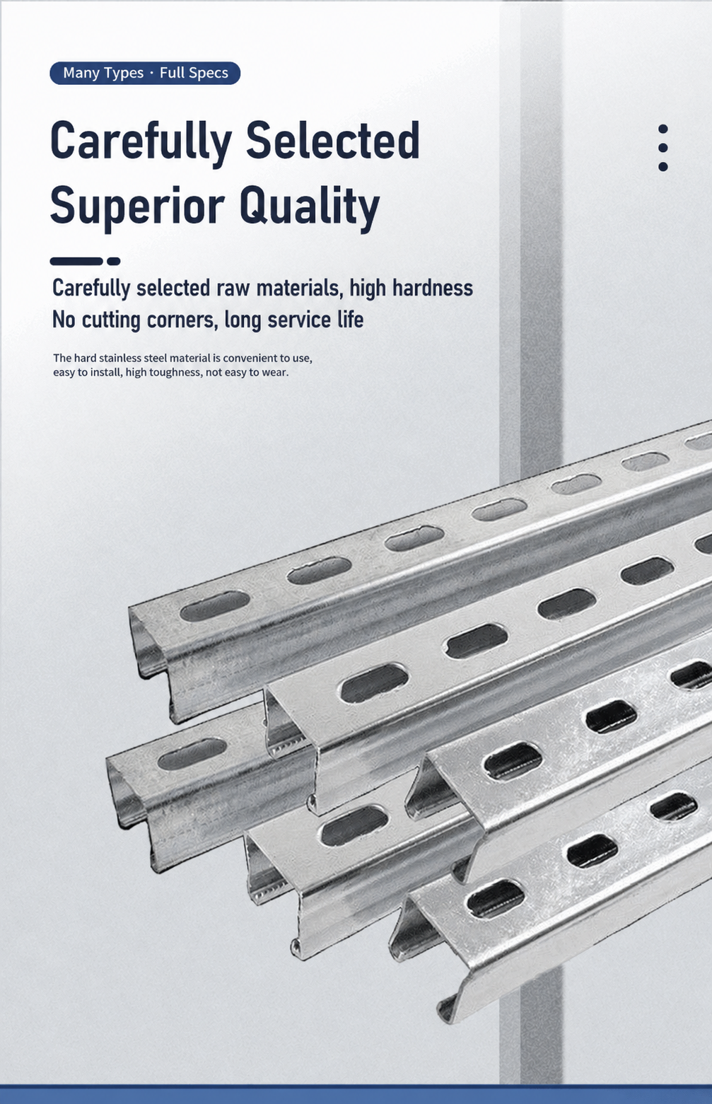 Galvanized steel C Channel product features