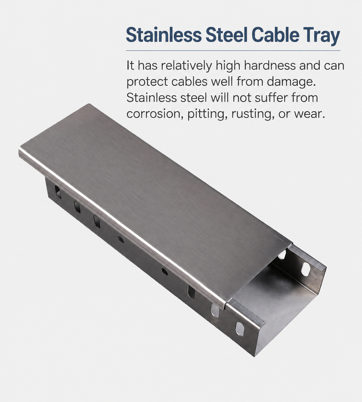 Stainless steel perforated cable tray product overview