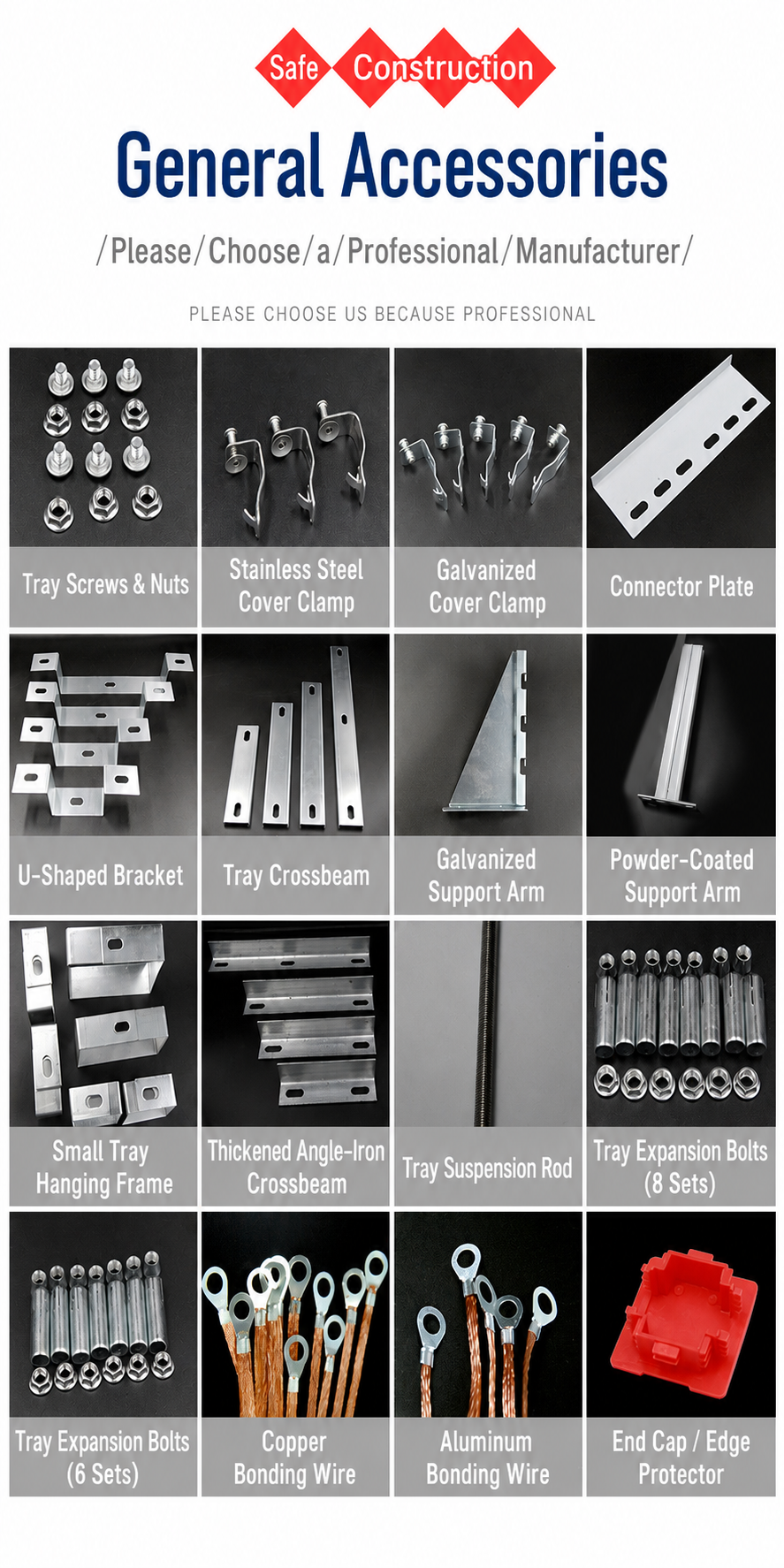 Wire Mesh Cable Tray accessories