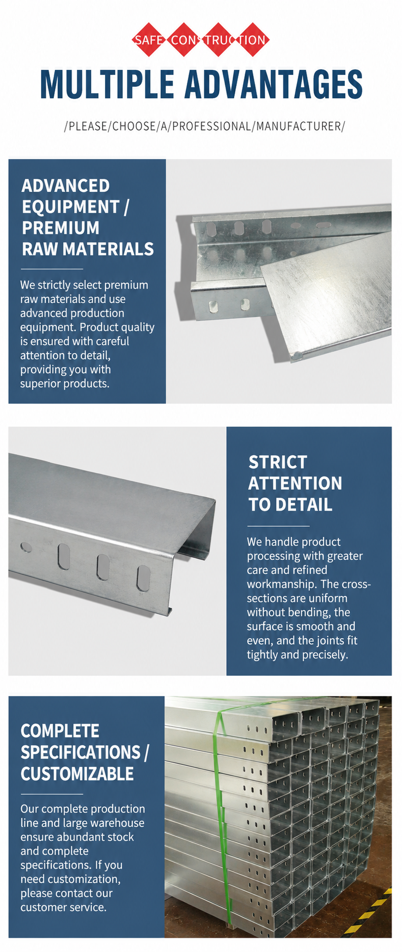 XQJ-C galvanized cable trunking specifications
