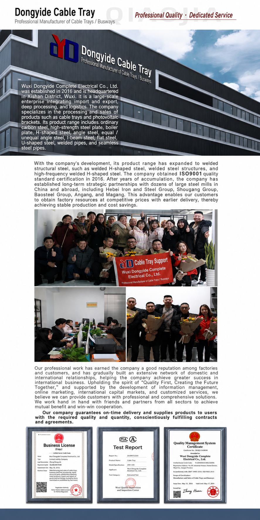 Wire Mesh Cable Tray project installation
