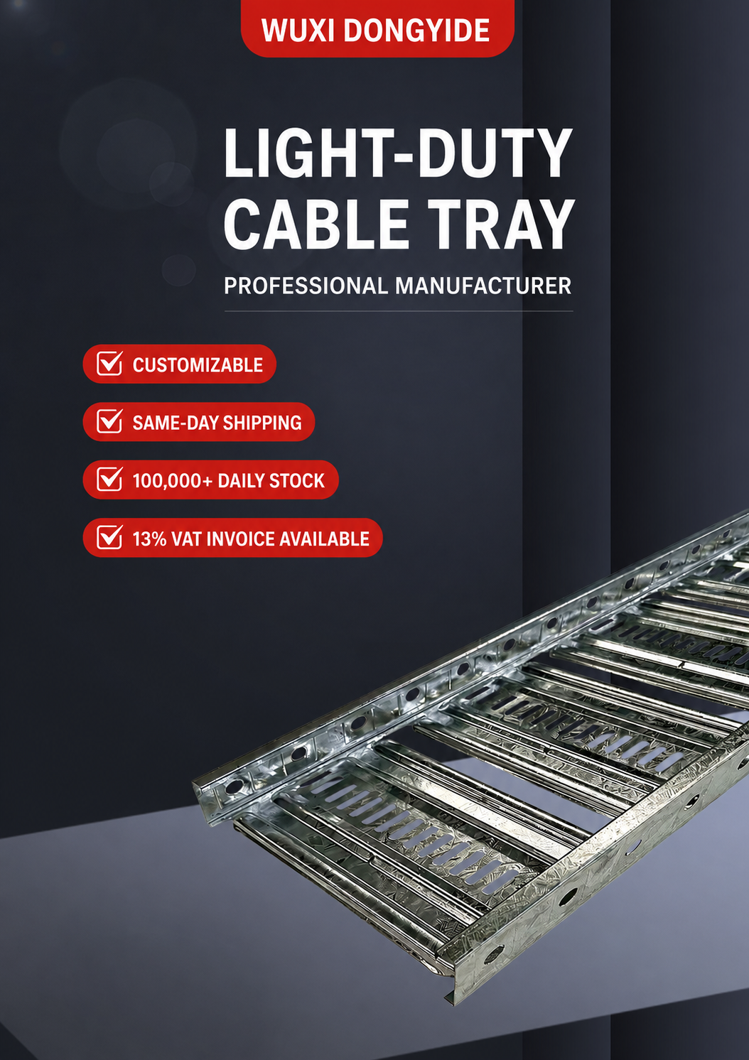 Euro-standard multi-hole cable tray product overview