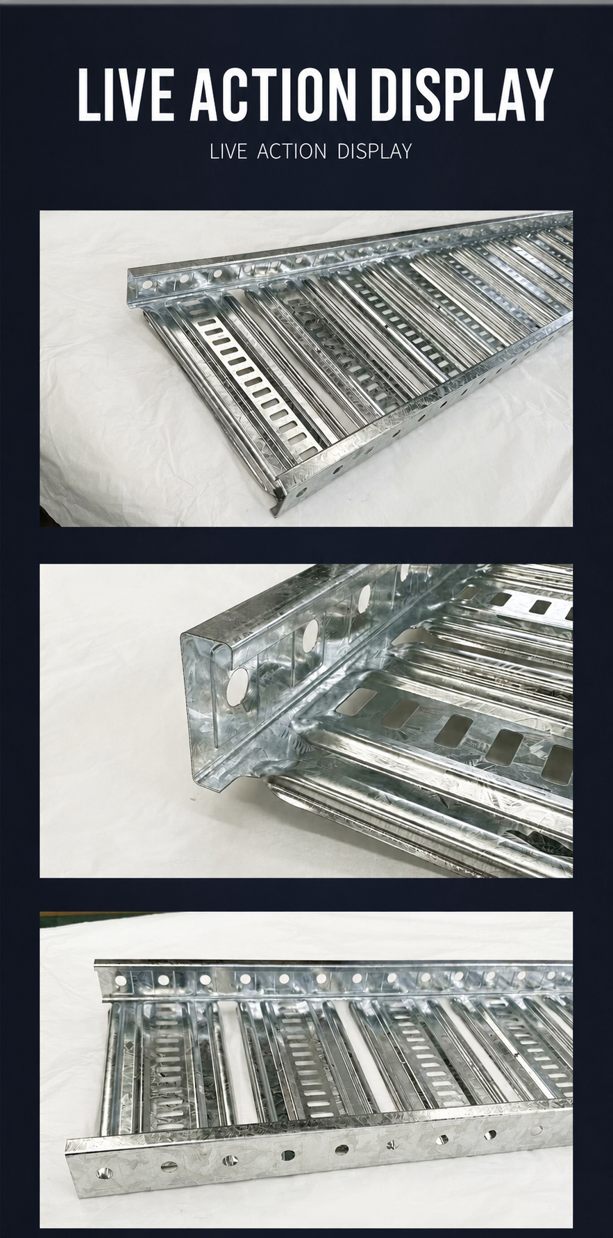 Euro-standard multi-hole cable tray specifications
