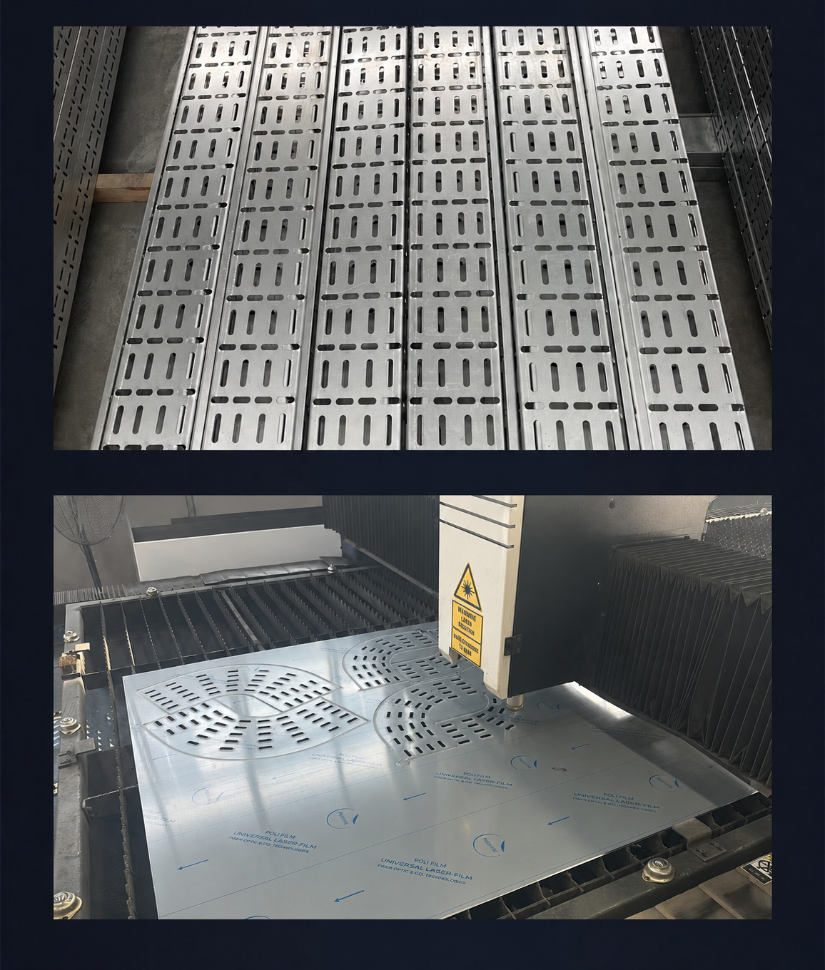 XQJ-P perforated cable tray manufacturing and product display
